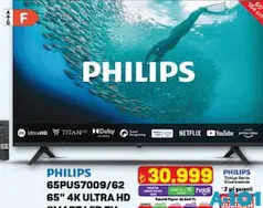 PHİLİPS 65PUS7009/62 65 4K ULTRA HD SMART LED TV AKILLI TELEVİZYON